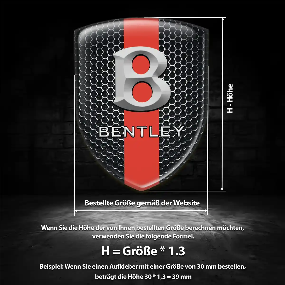 Bentley Embleme Modernes Design