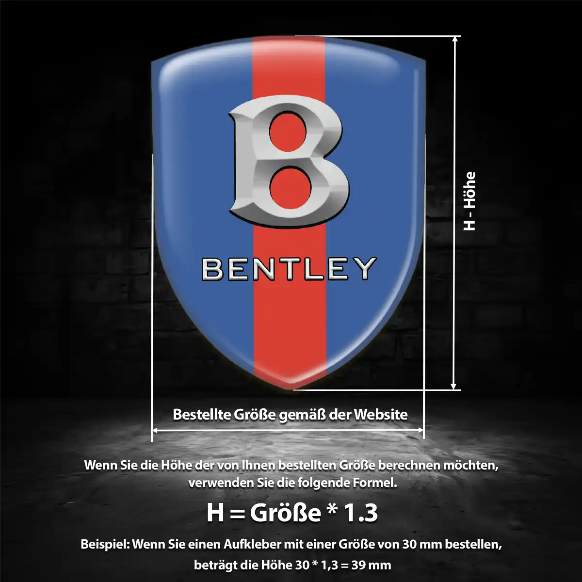 Bentley Embleme Premiumqualität