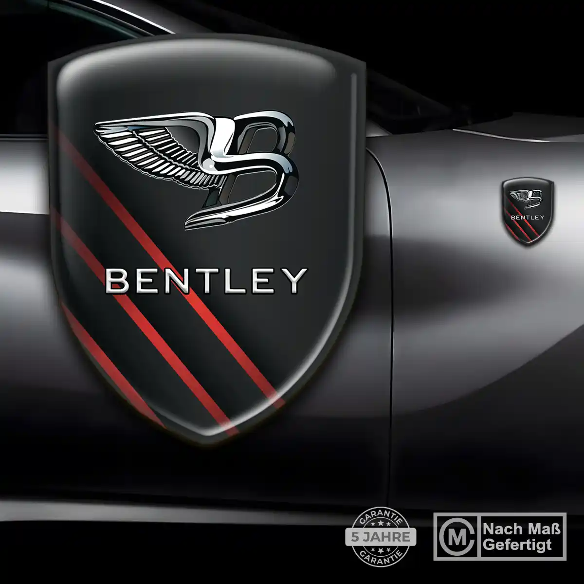 Bentley Embleme Silikon Aufkleber Auto Hochwertiges Harz