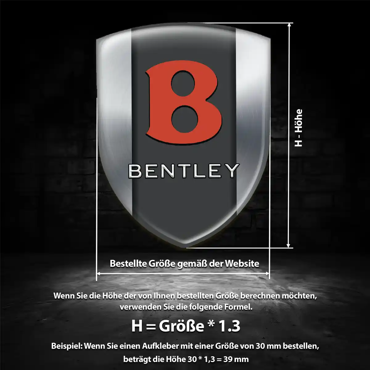 Bentley Embleme Silikon Aufkleber Auto Modernes Design