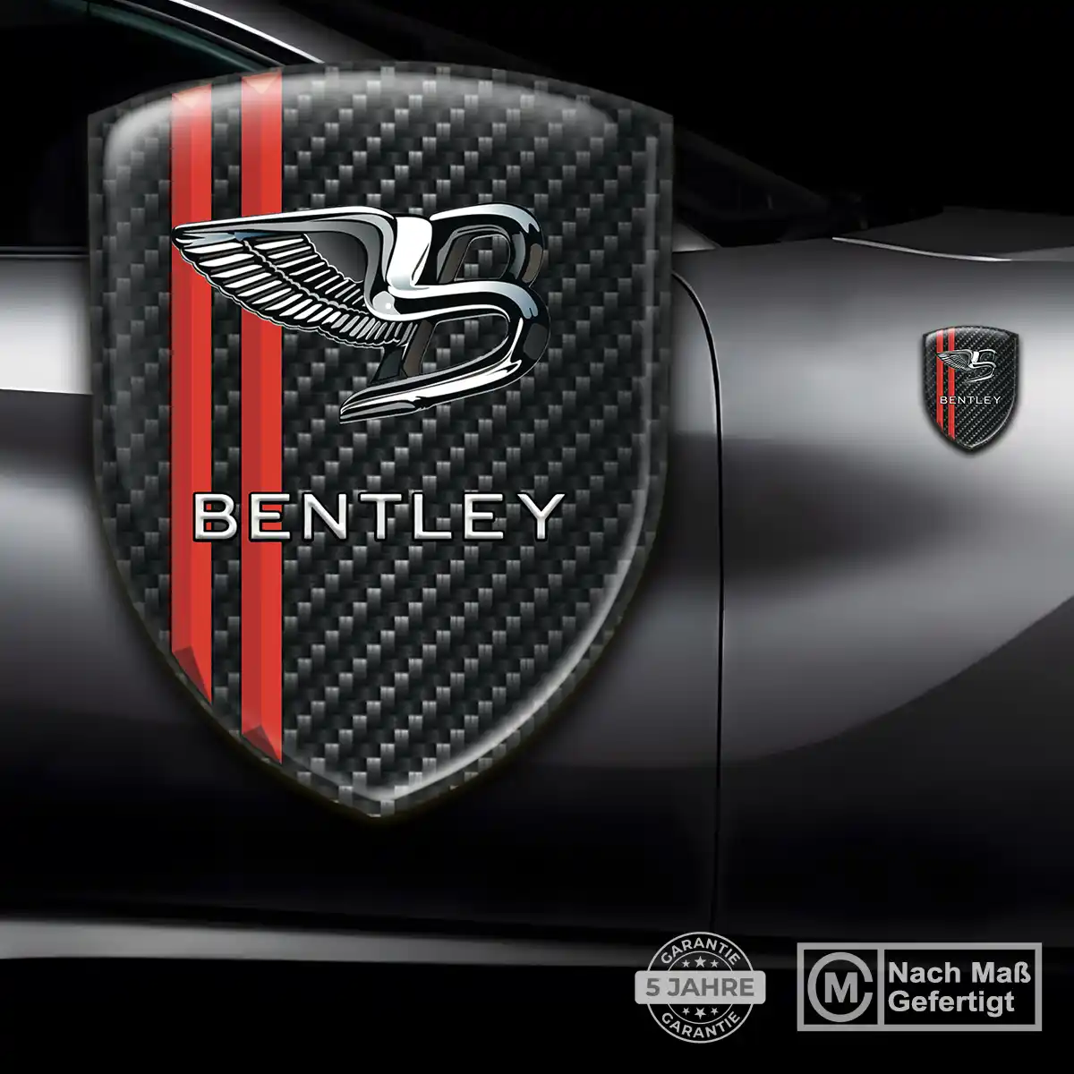 Bentley Embleme Silikon Aufkleber Überzeugende Qualität