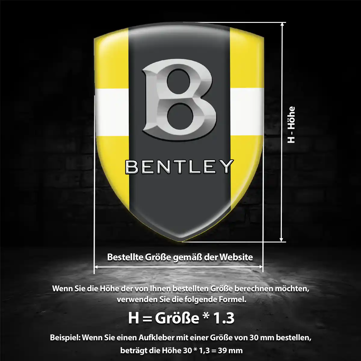 Bentley Embleme Tuningfahrzeug