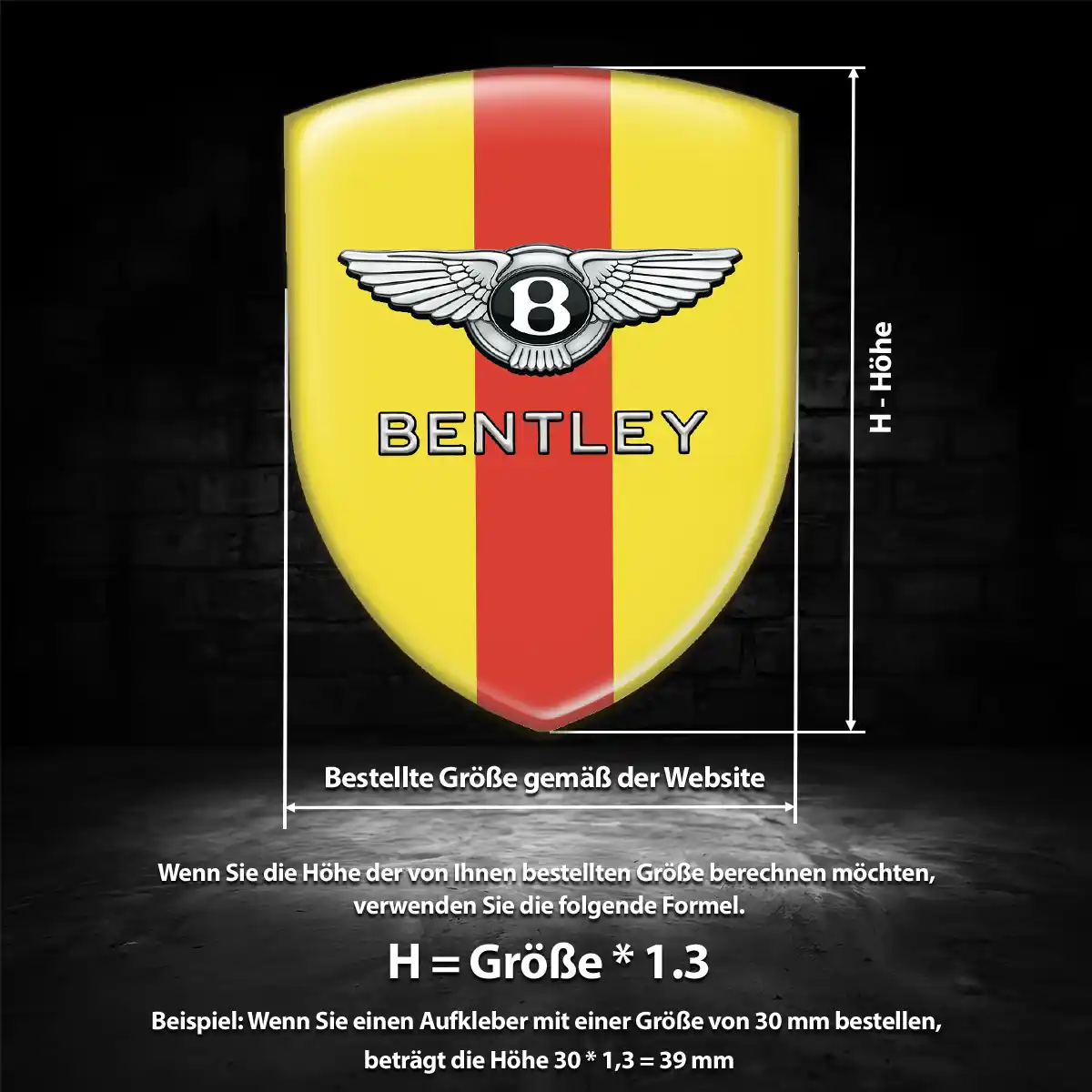 Bentley Silikon Aufkleber Auto Überzeugende Qualität