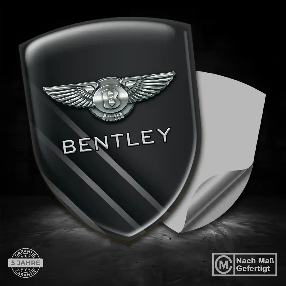Bentley Silikon Aufkleber Embleme Auto Edles Design