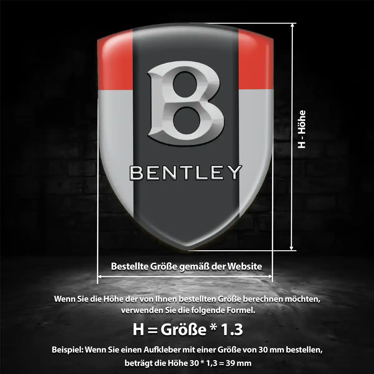 Bentley Silikon Aufkleber Embleme Auto Stilvolles Design