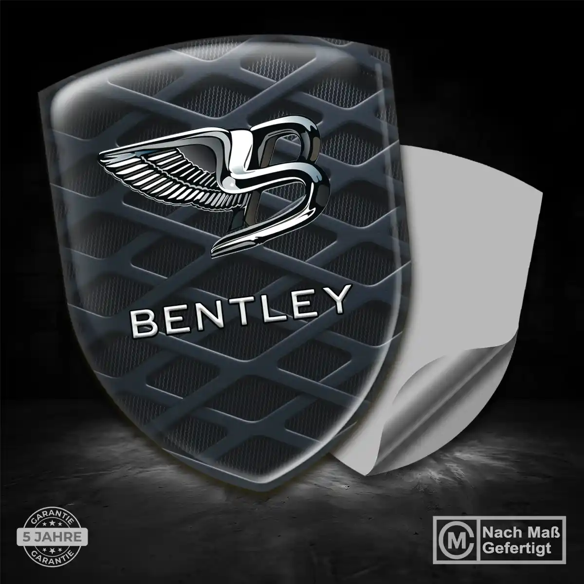 Bentley Silikon Aufkleber Embleme Edles Design
