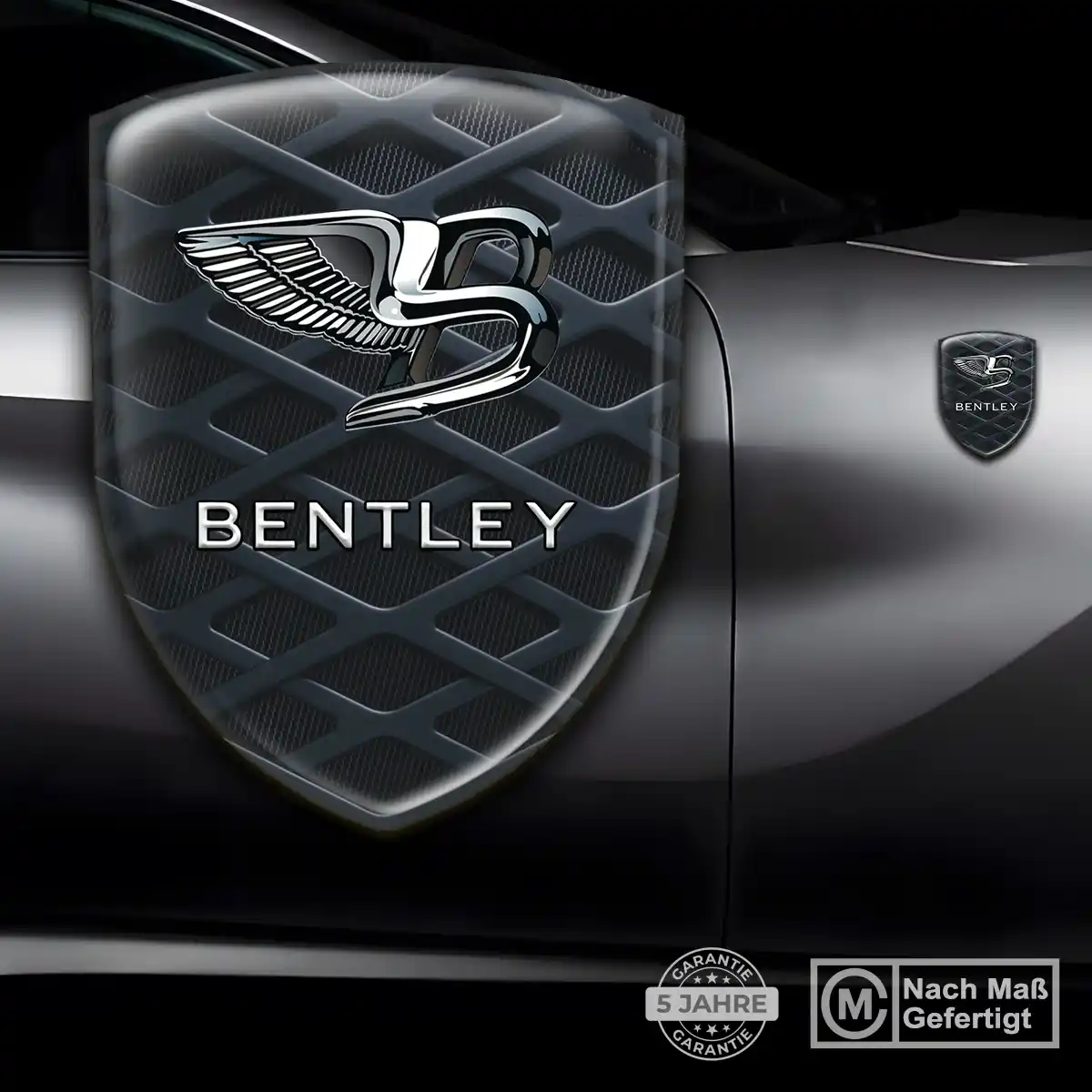 Bentley Silikon Aufkleber Embleme Edles Design