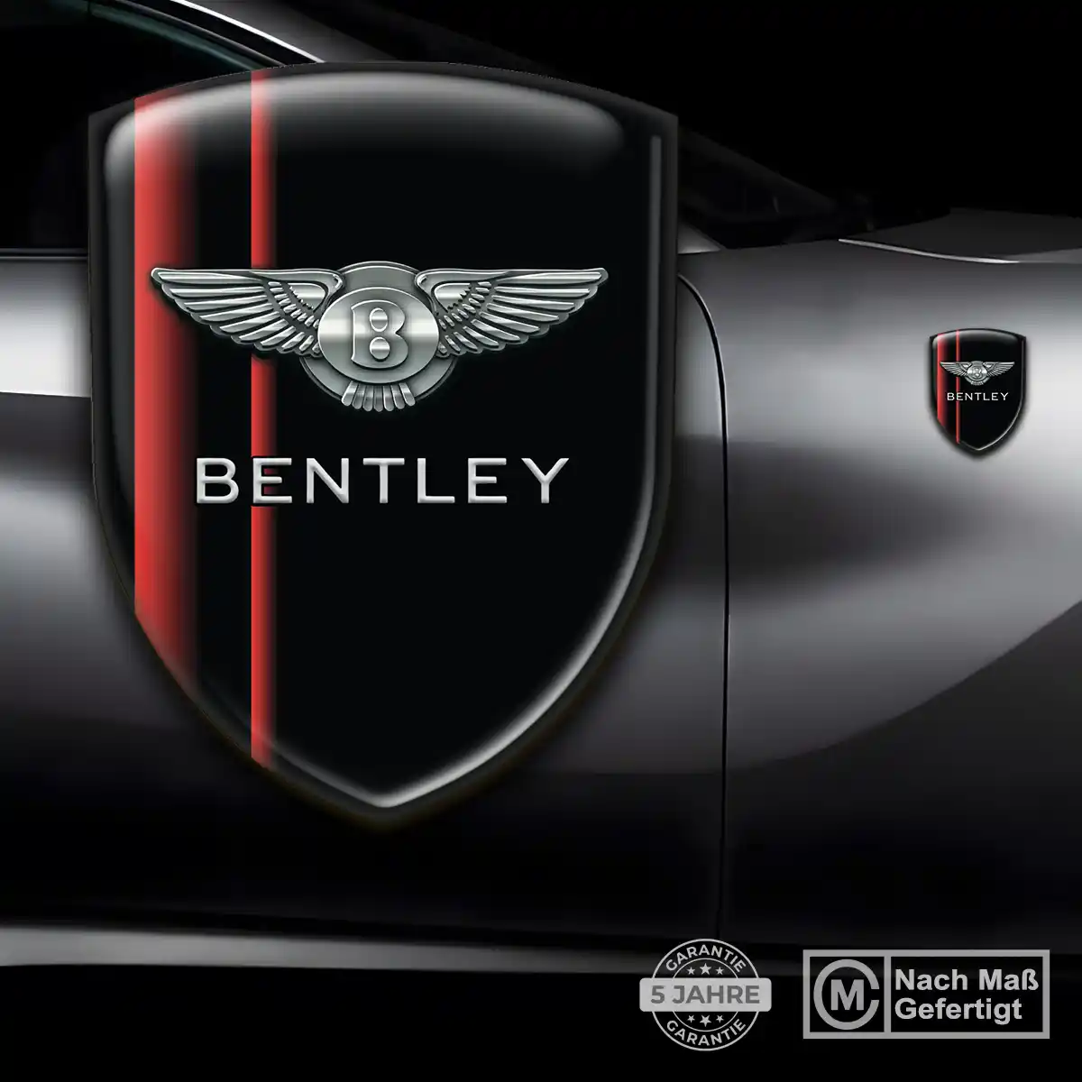 Bentley Silikon Aufkleber Embleme Elegantes Design