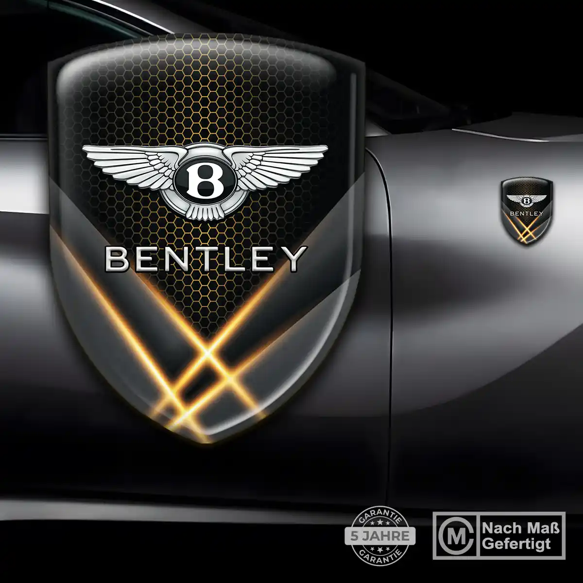 Bentley Silikon Aufkleber Embleme Tuningfahrzeug