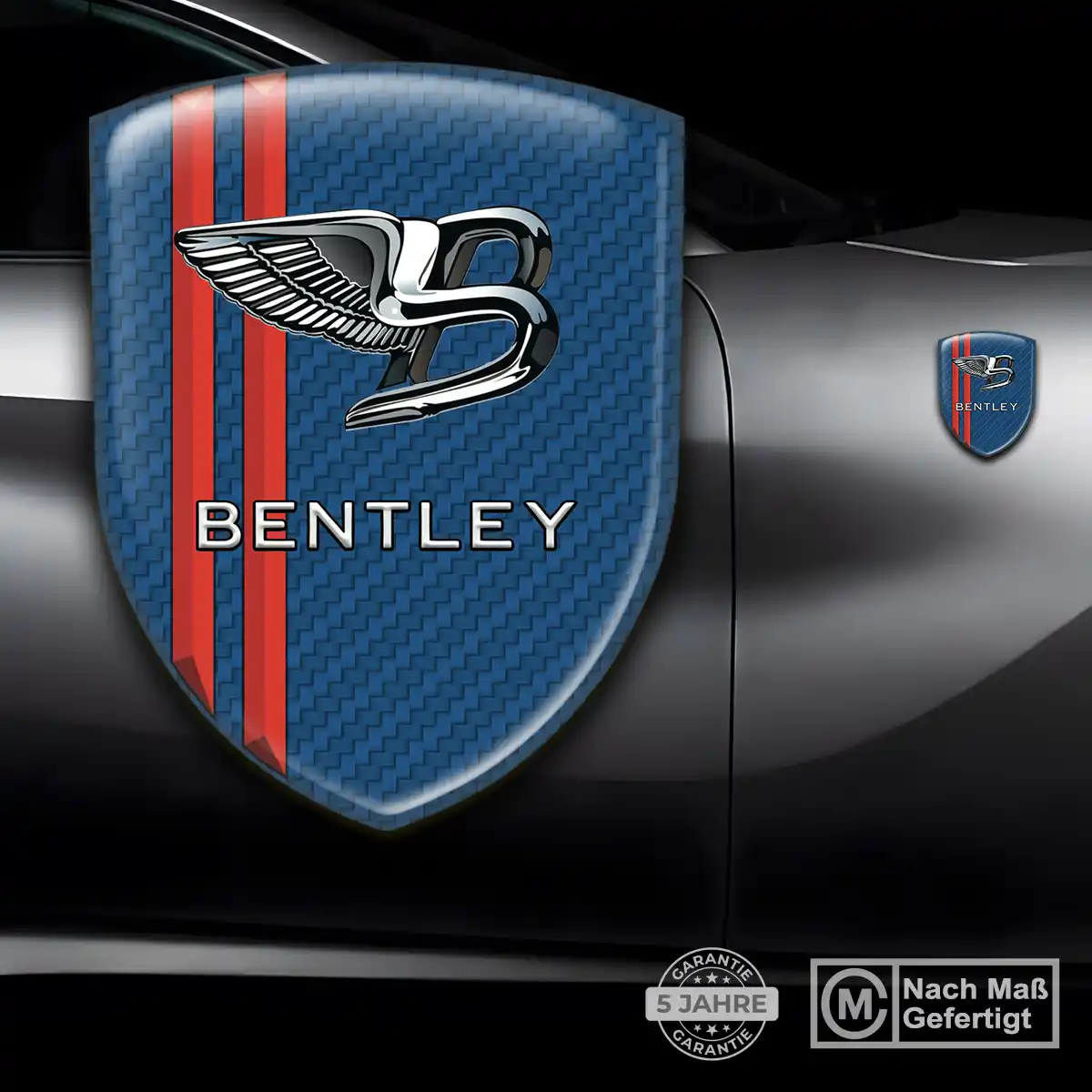 Bentley Silikon Aufkleber Wappen Ausdrucksstarkes Design