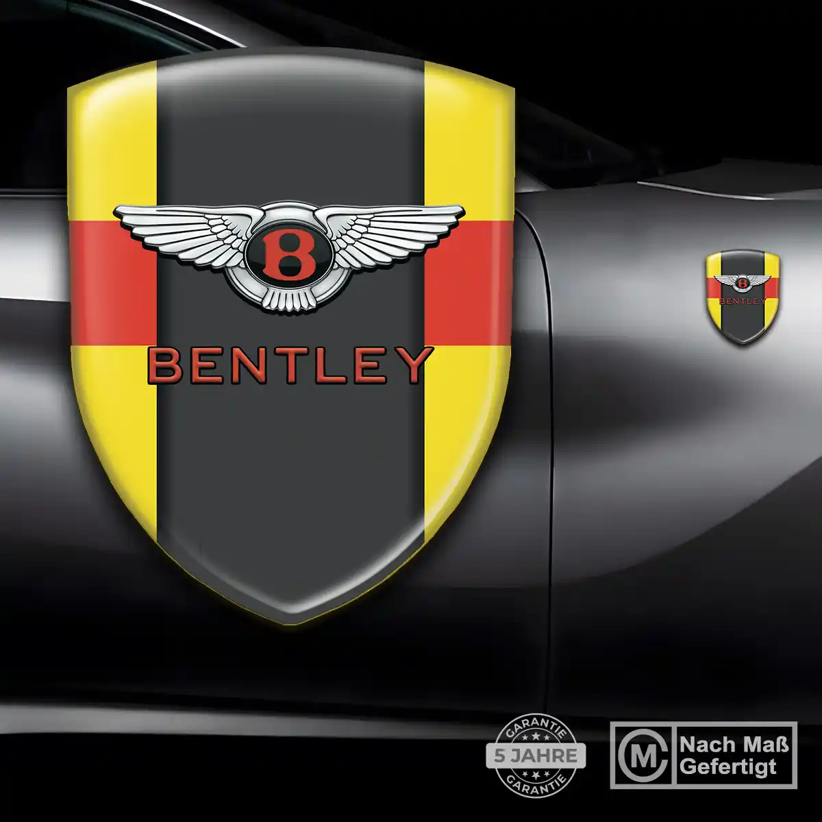 Bentley Silikon Aufkleber Wappen Auto Elegantes Design