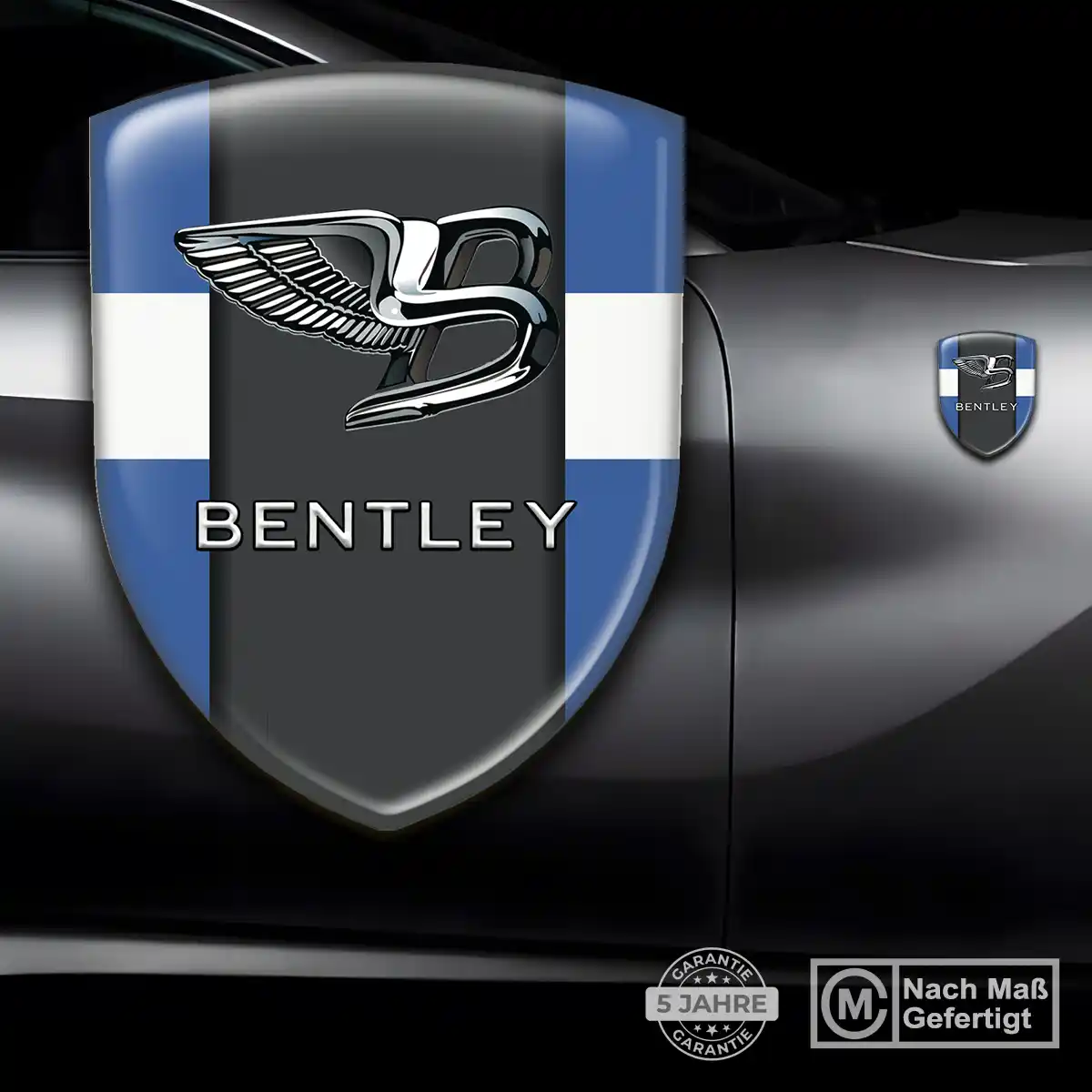 Bentley Silikon Aufkleber Wappen Auto Limitierte Auflage