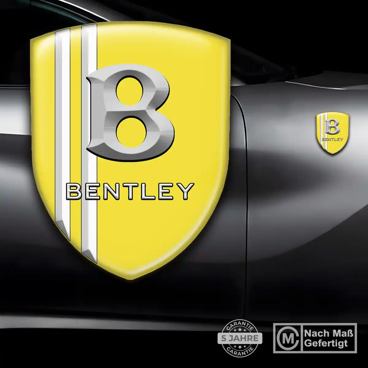 Bentley Silikon Aufkleber Wappen Auto Markenedition
