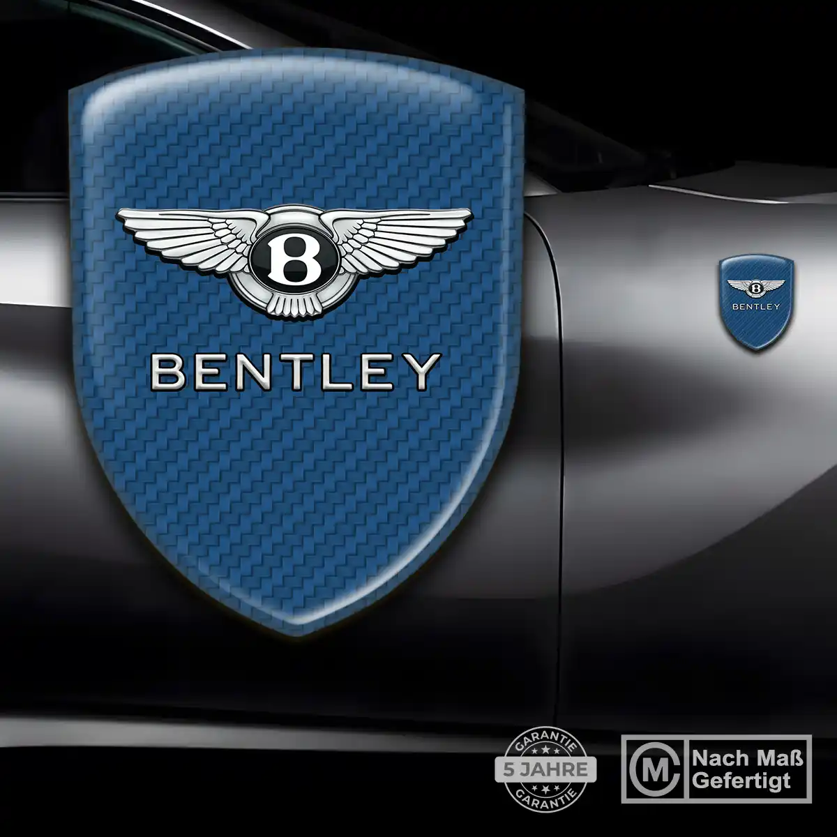 Bentley Silikon Aufkleber Wappen Auto Premium-Edition