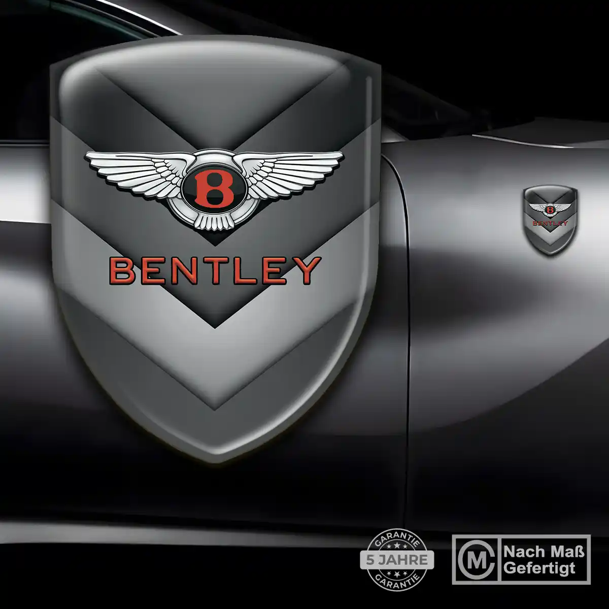 Bentley Silikon Aufkleber Wappen Auto Premiumqualität