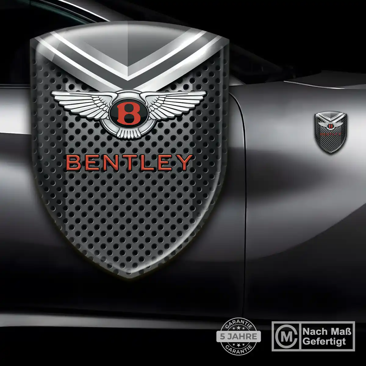 Bentley Silikon Aufkleber Wappen Edles Design