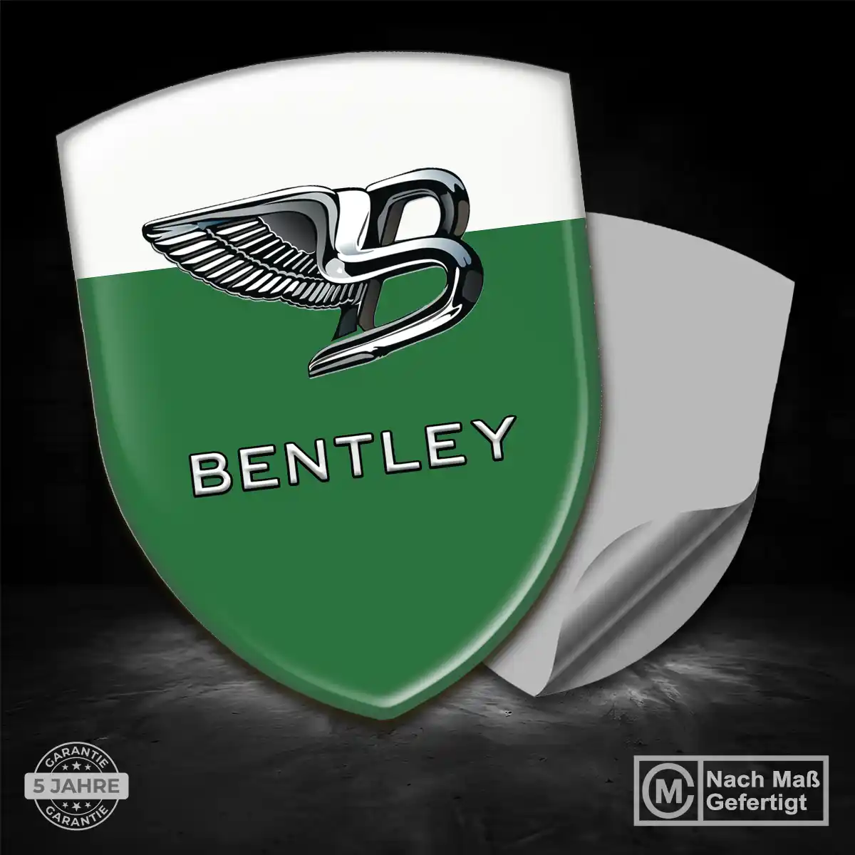 Bentley Silikon Aufkleber Wappen Elegantes Design