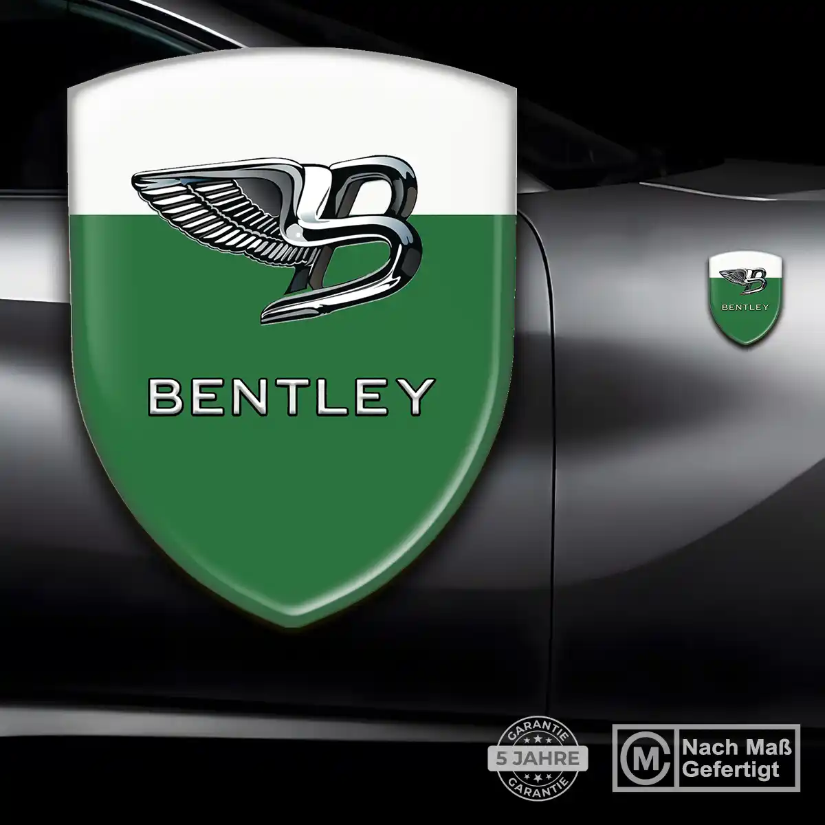 Bentley Silikon Aufkleber Wappen Elegantes Design