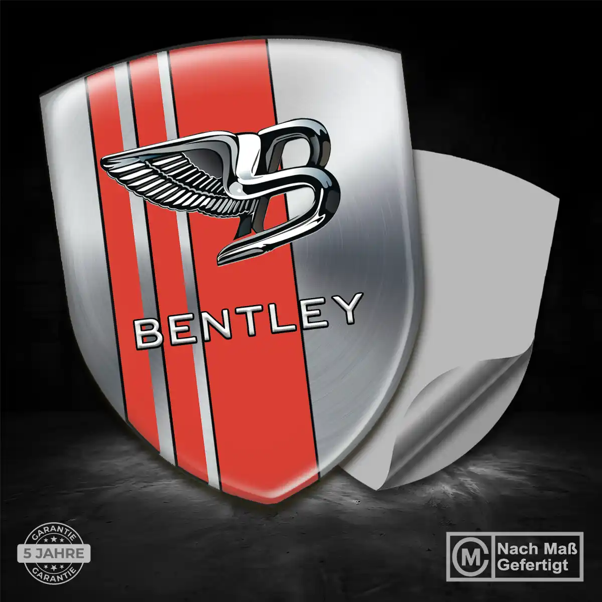 Bentley Silikon Aufkleber Wappen Höchste Qualität