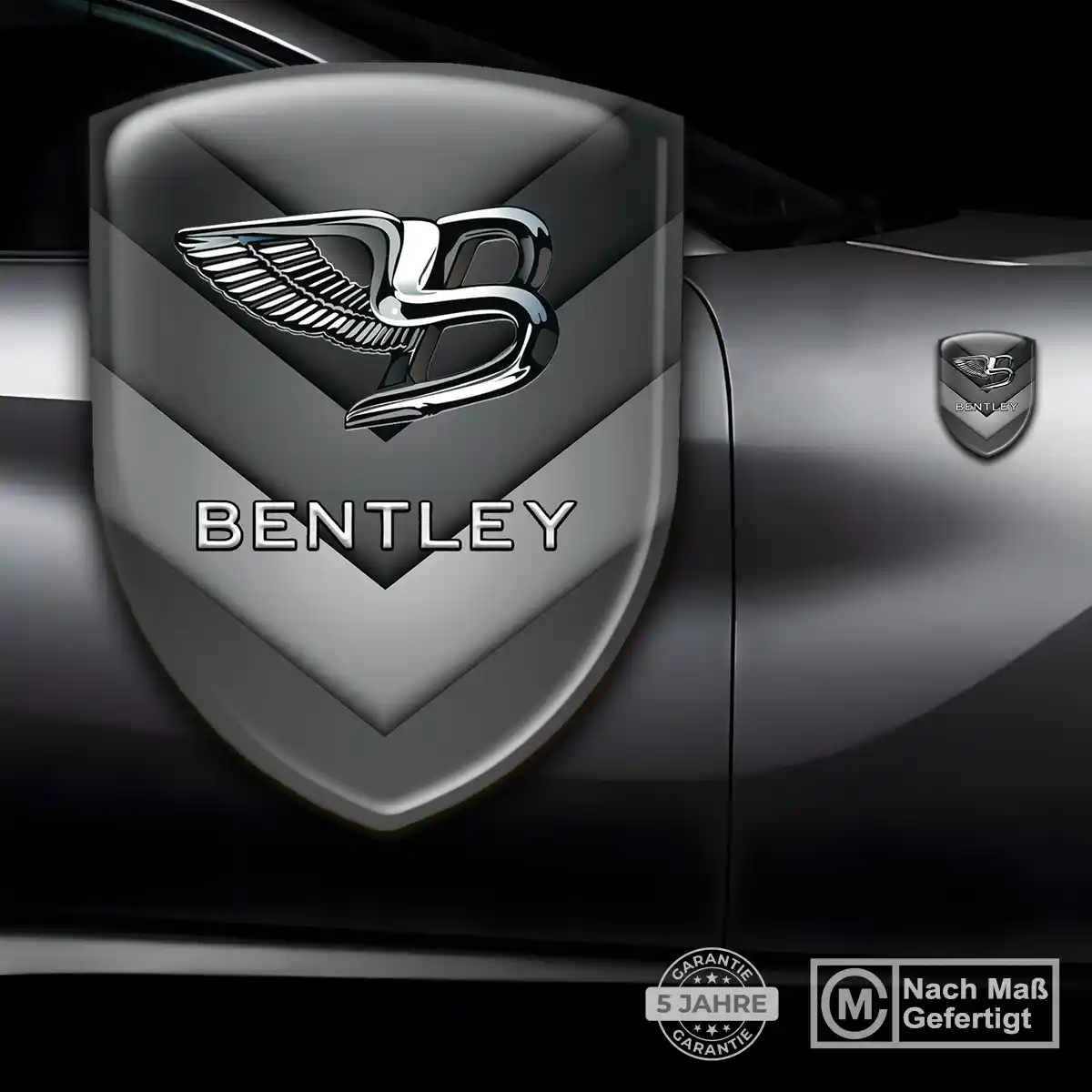 Bentley Silikon Aufkleber Wappen Interieurdesign