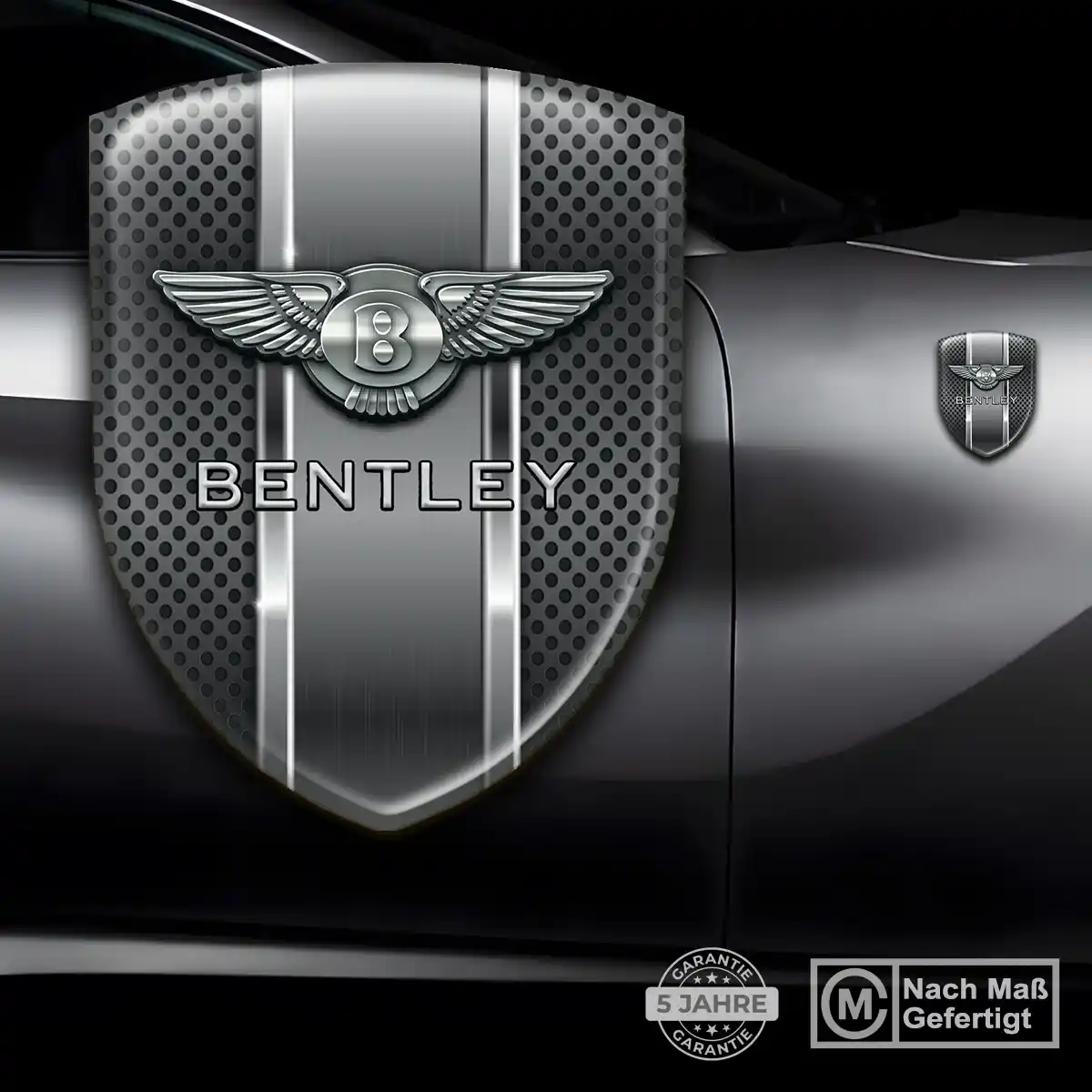 Bentley Silikon Aufkleber Wappen Luxus-Edition