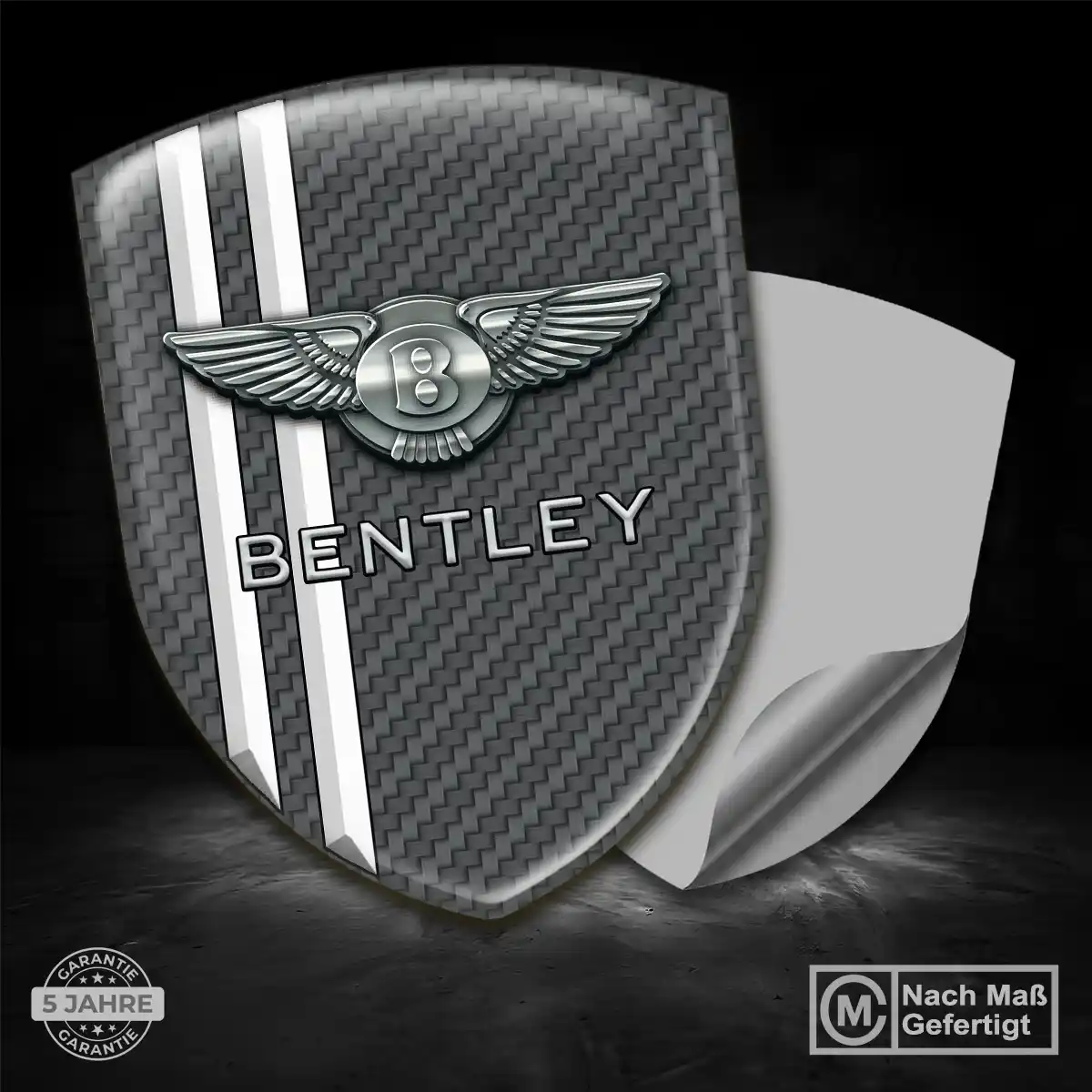 Bentley Silikon Aufkleber Wappen Markenedition