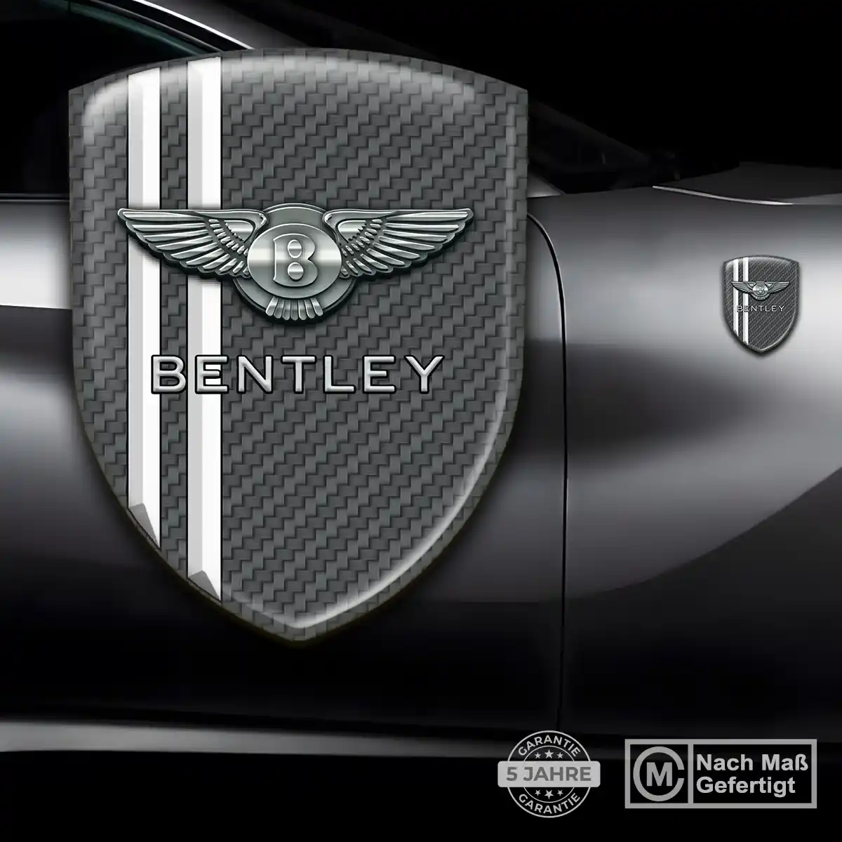 Bentley Silikon Aufkleber Wappen Markenedition