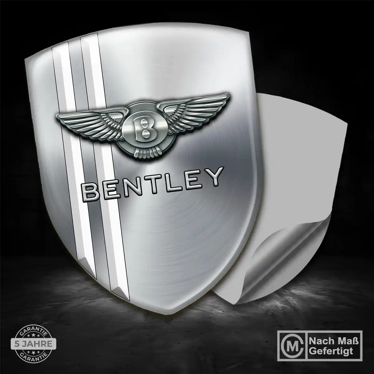 Bentley Silikon Aufkleber Wappen Modernes Design