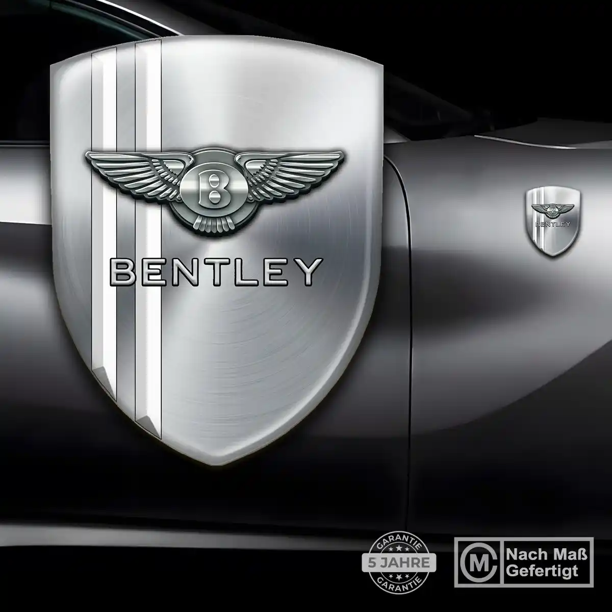Bentley Silikon Aufkleber Wappen Modernes Design