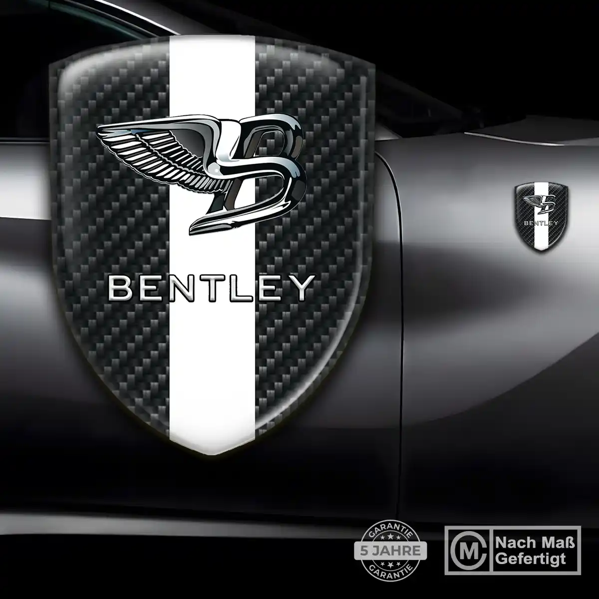 Bentley Silikon Aufkleber Wappen Premiumqualität