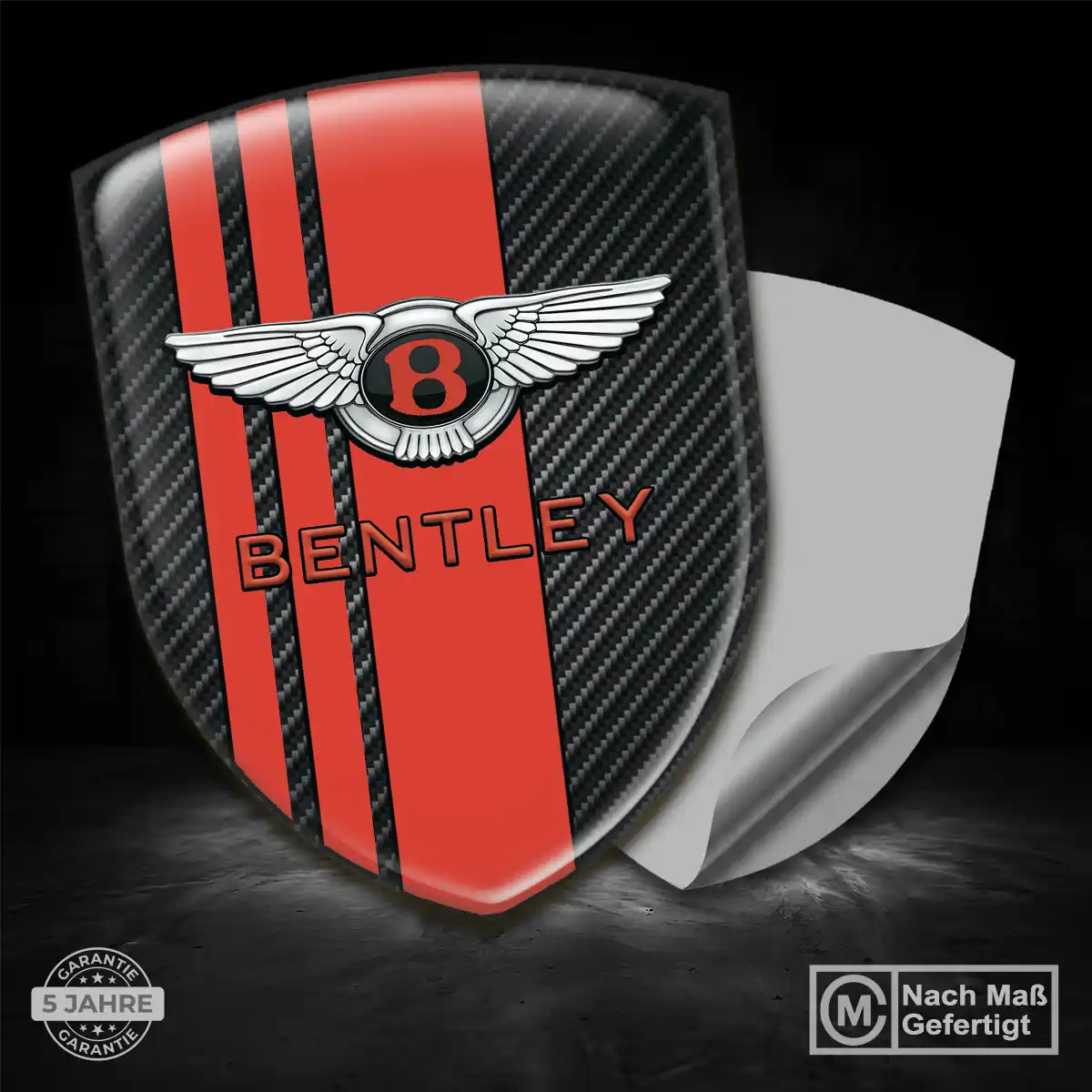Bentley Silikon Aufkleber Wappen Spitzenqualität