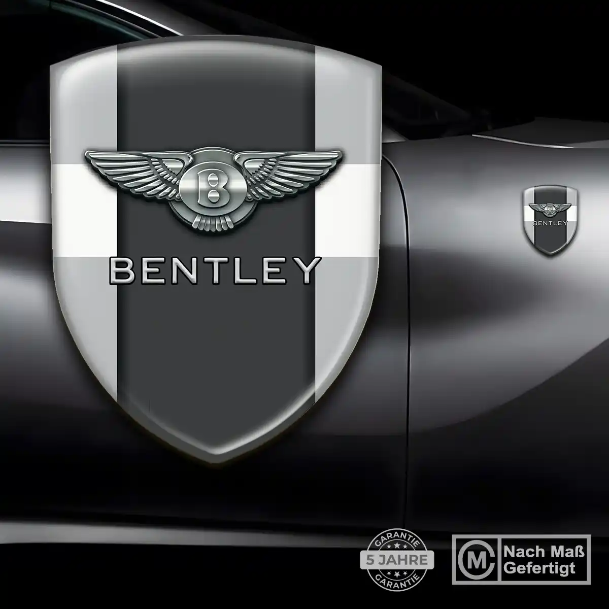 Bentley Silikon Aufkleber Wappen Stilvolles Design