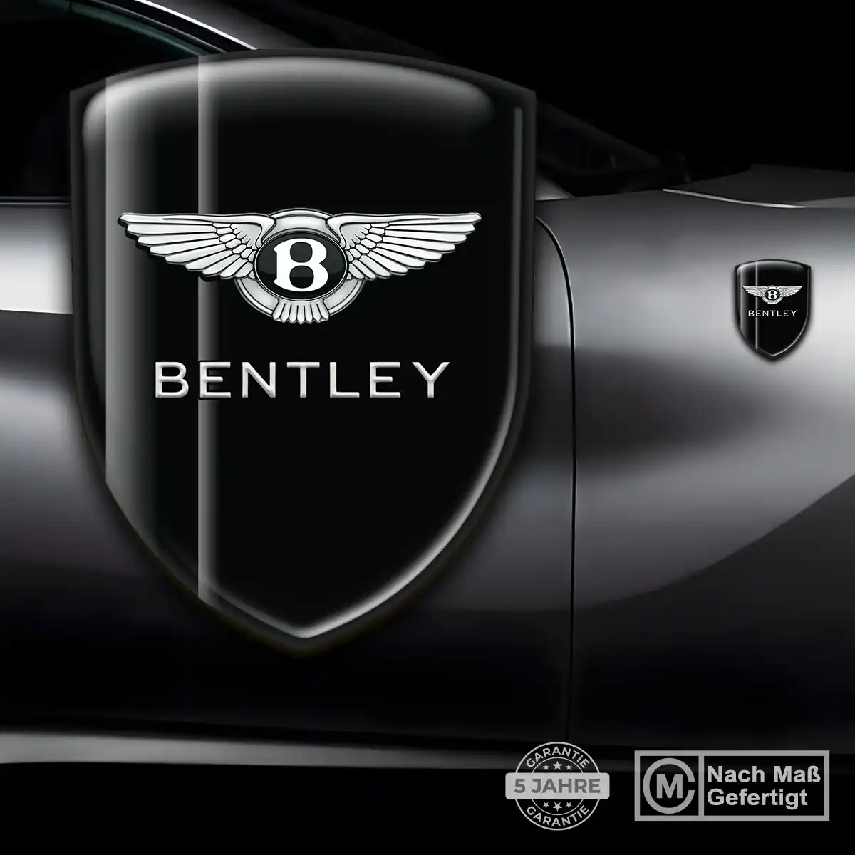 Bentley Silikon Aufkleber Wappen Tuningfahrzeug