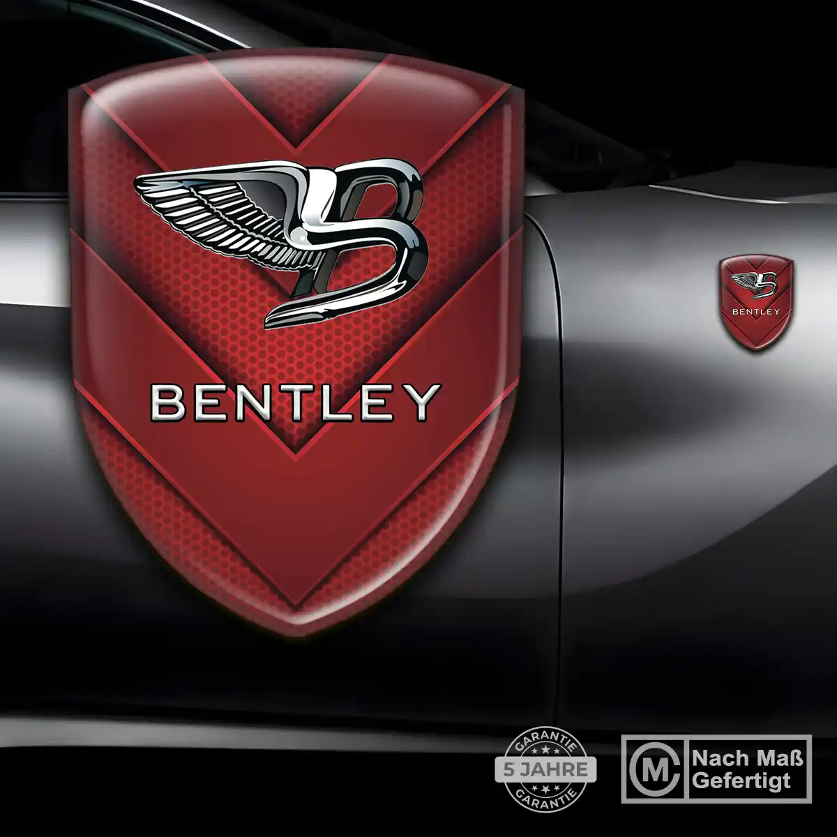 Bentley Wappen Aufkleber Ausdrucksstarkes Design