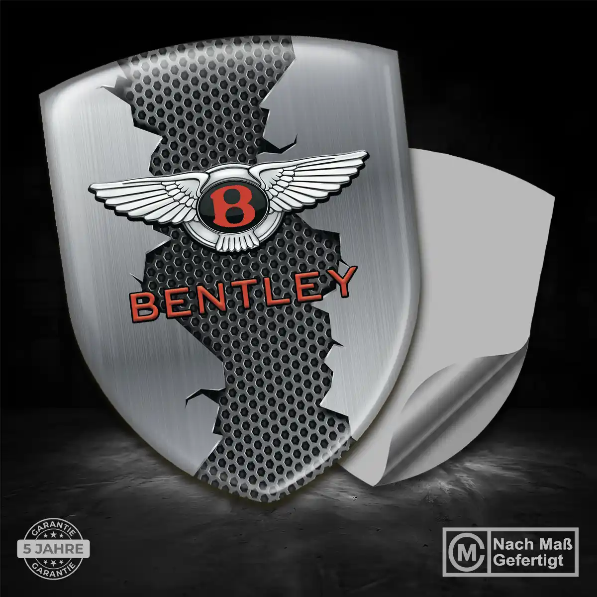 Bentley Wappen Aufkleber Emblem Auto Hochwertiges Harz