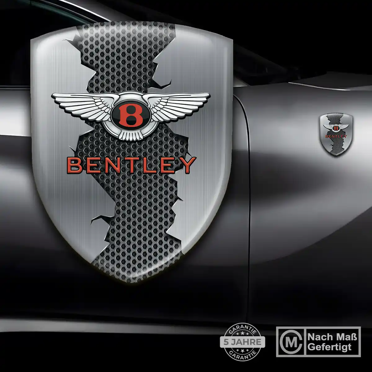 Bentley Wappen Aufkleber Emblem Auto Hochwertiges Harz