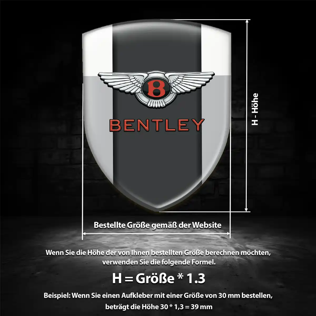 Bentley Wappen Emblem Anspruchsvolles Design