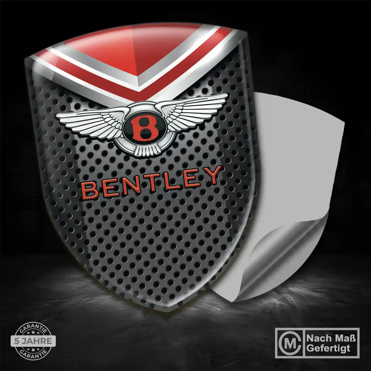 Bentley Wappen Emblem Aufkleber Exterieurdesign