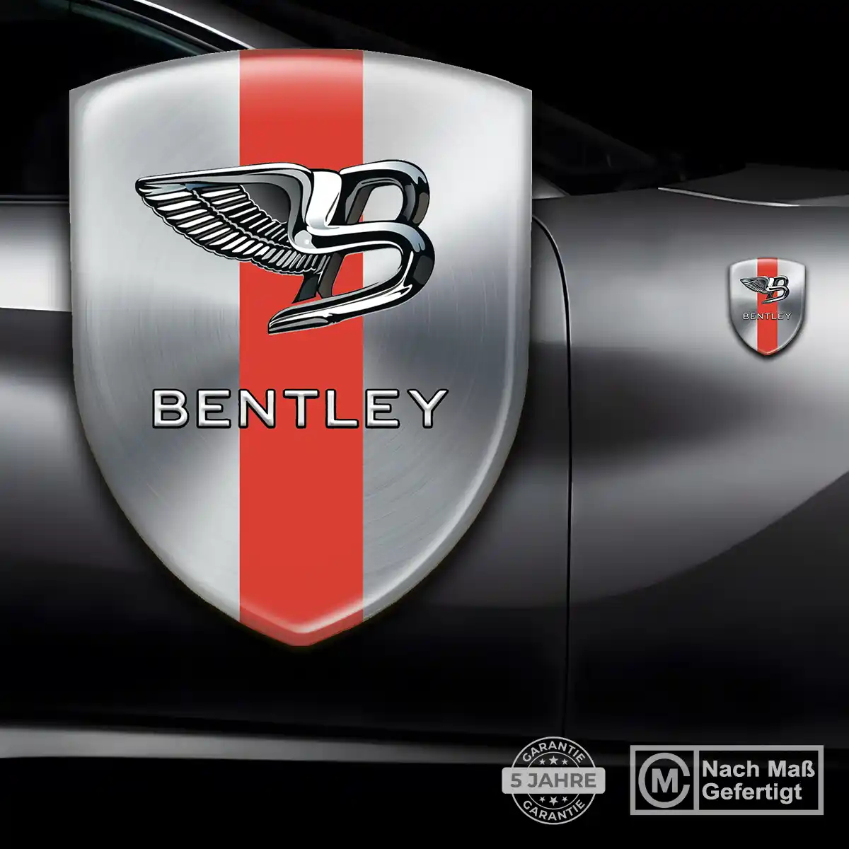 Bentley Wappen Emblem Aufkleber Stilvolles Design