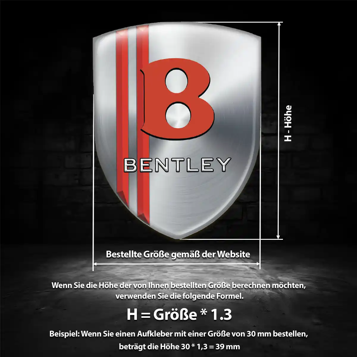 Bentley Wappen Emblem Auto Anspruchsvolles Design