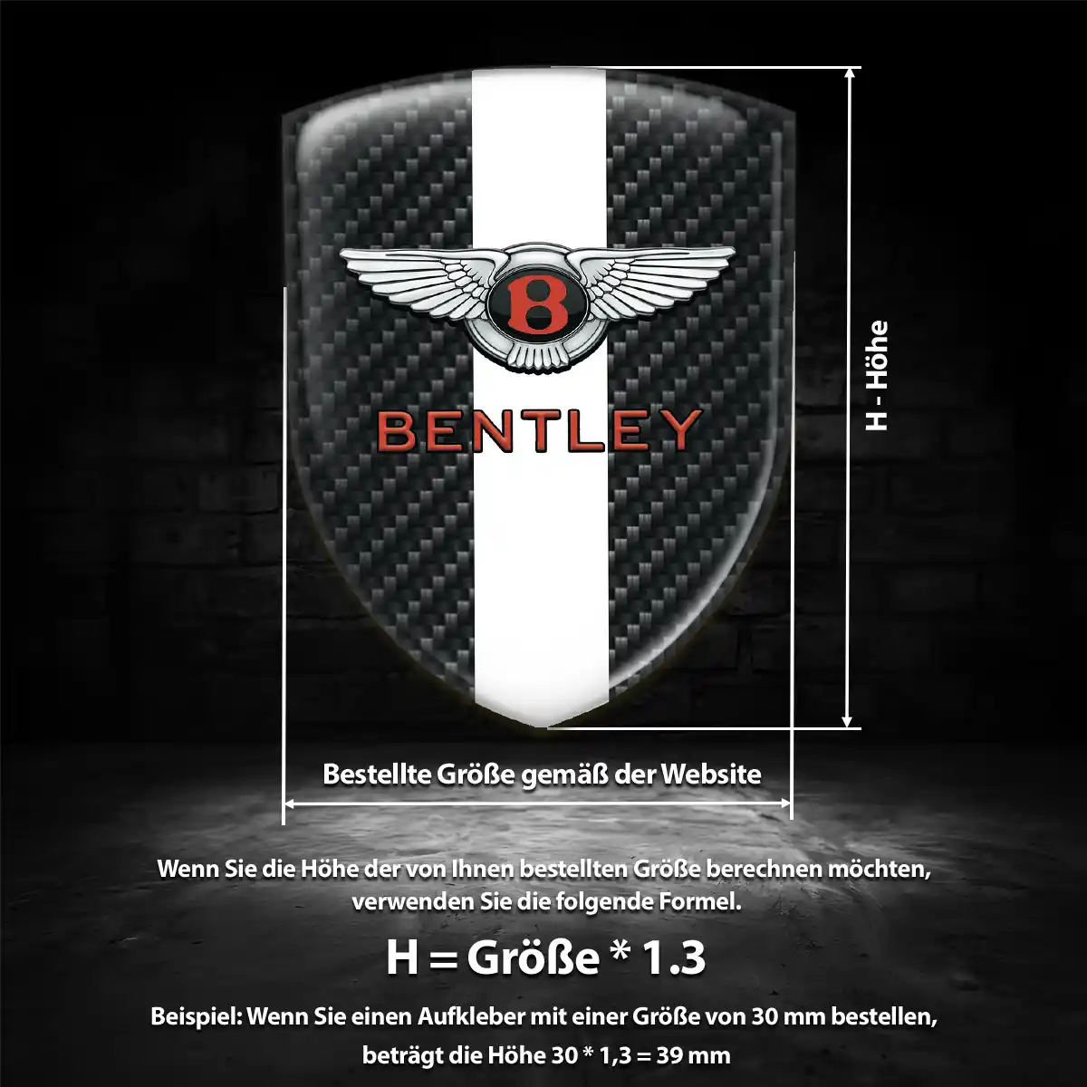 Bentley Wappen Emblem Auto Edles Design