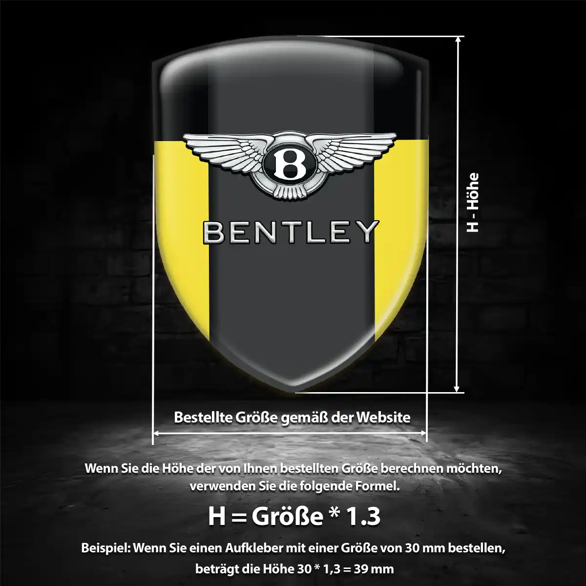Bentley Wappen Emblem Auto Elegantes Design