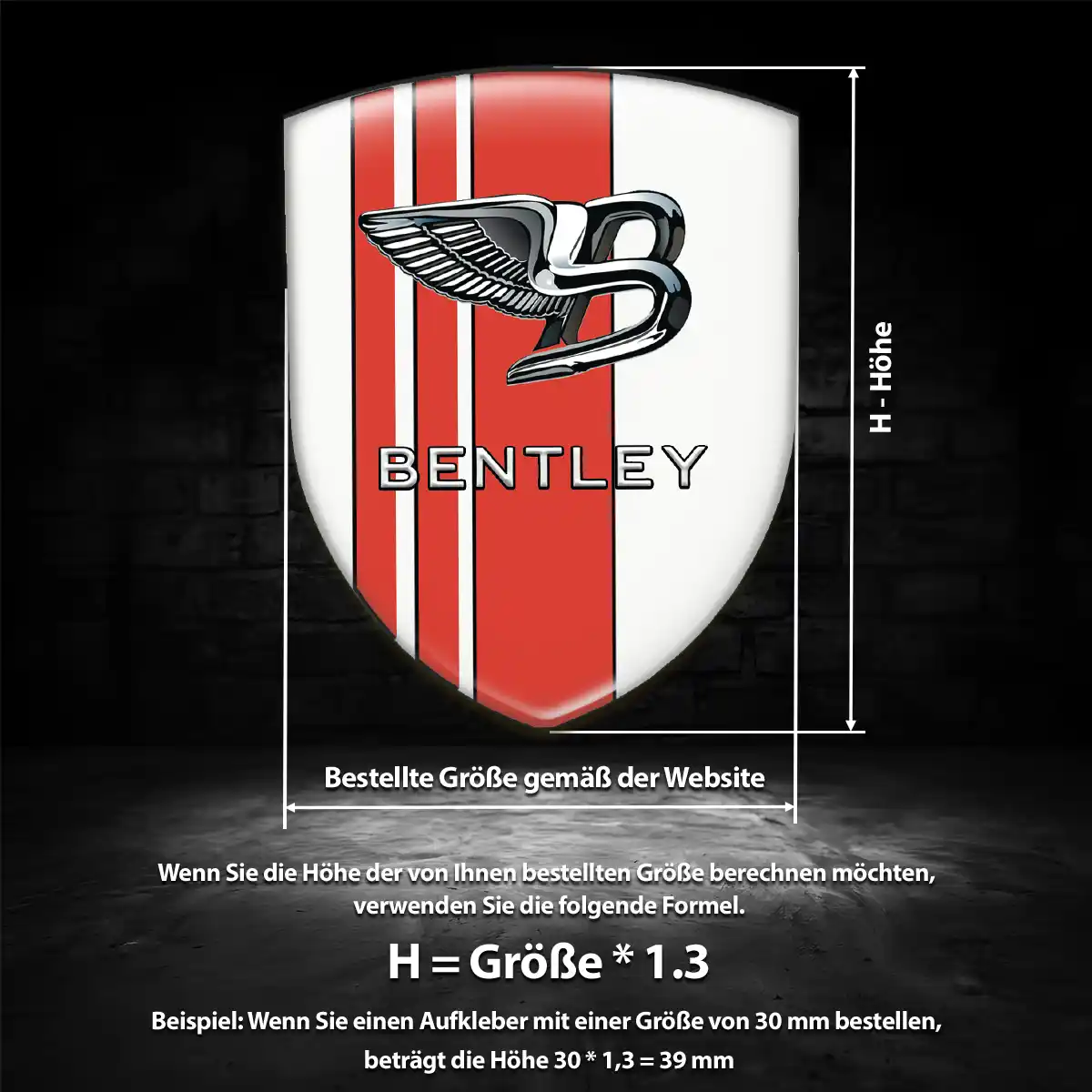Bentley Wappen Emblem Auto Luxus-Edition