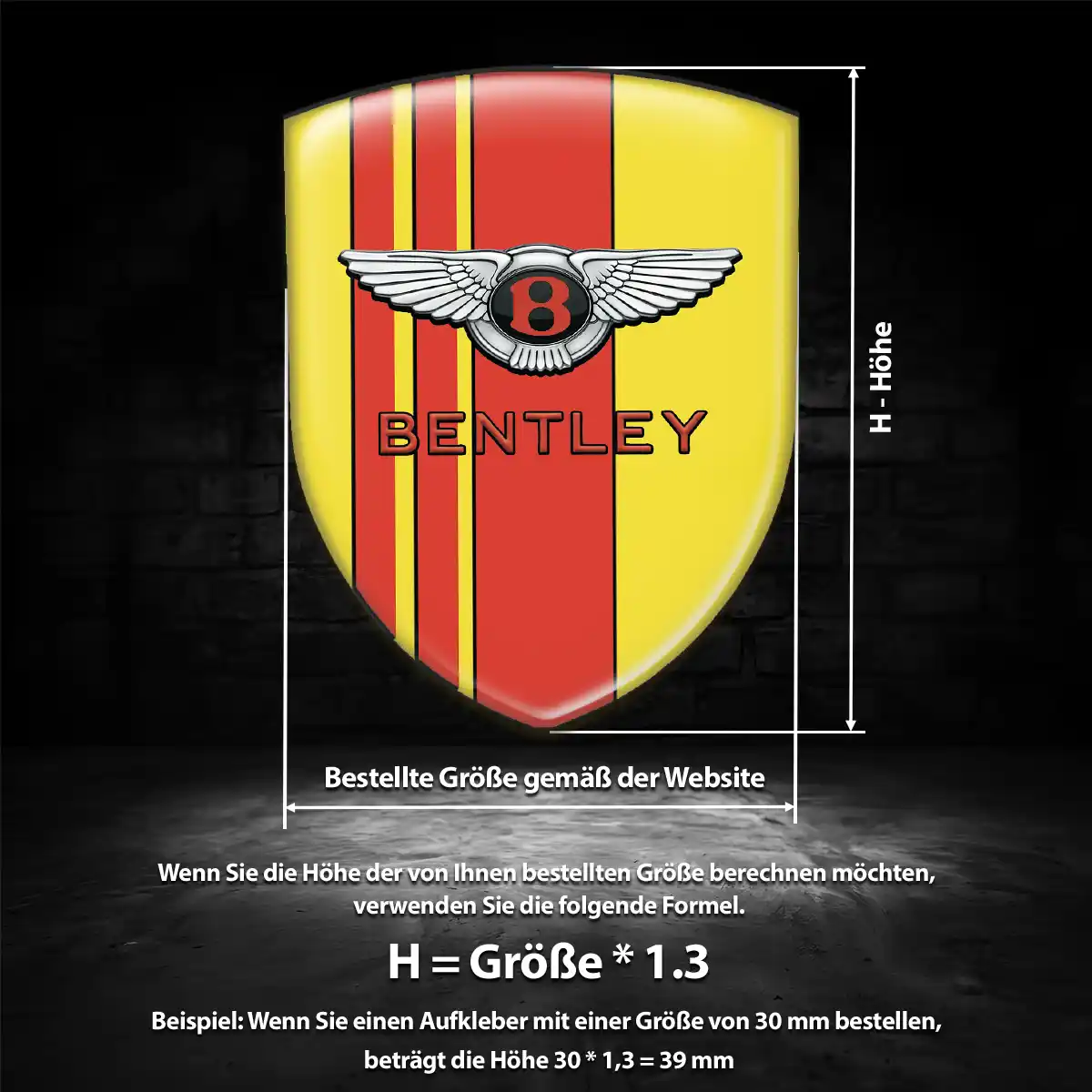 Bentley Wappen Emblem Auto Markenedition