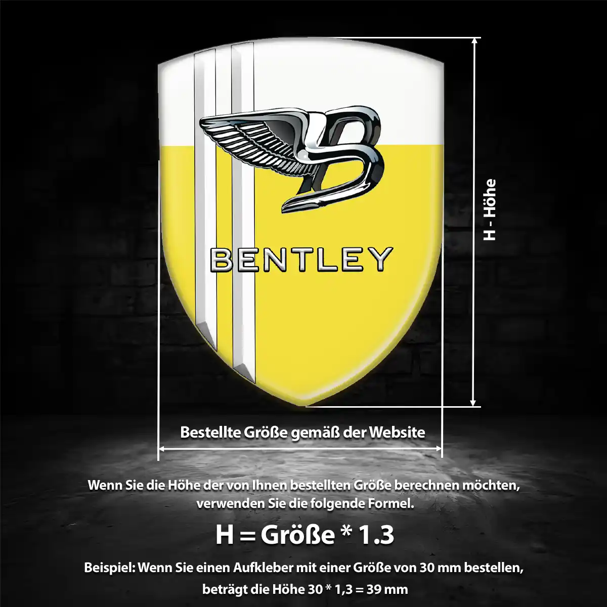 Bentley Wappen Emblem Auto Modernes Design