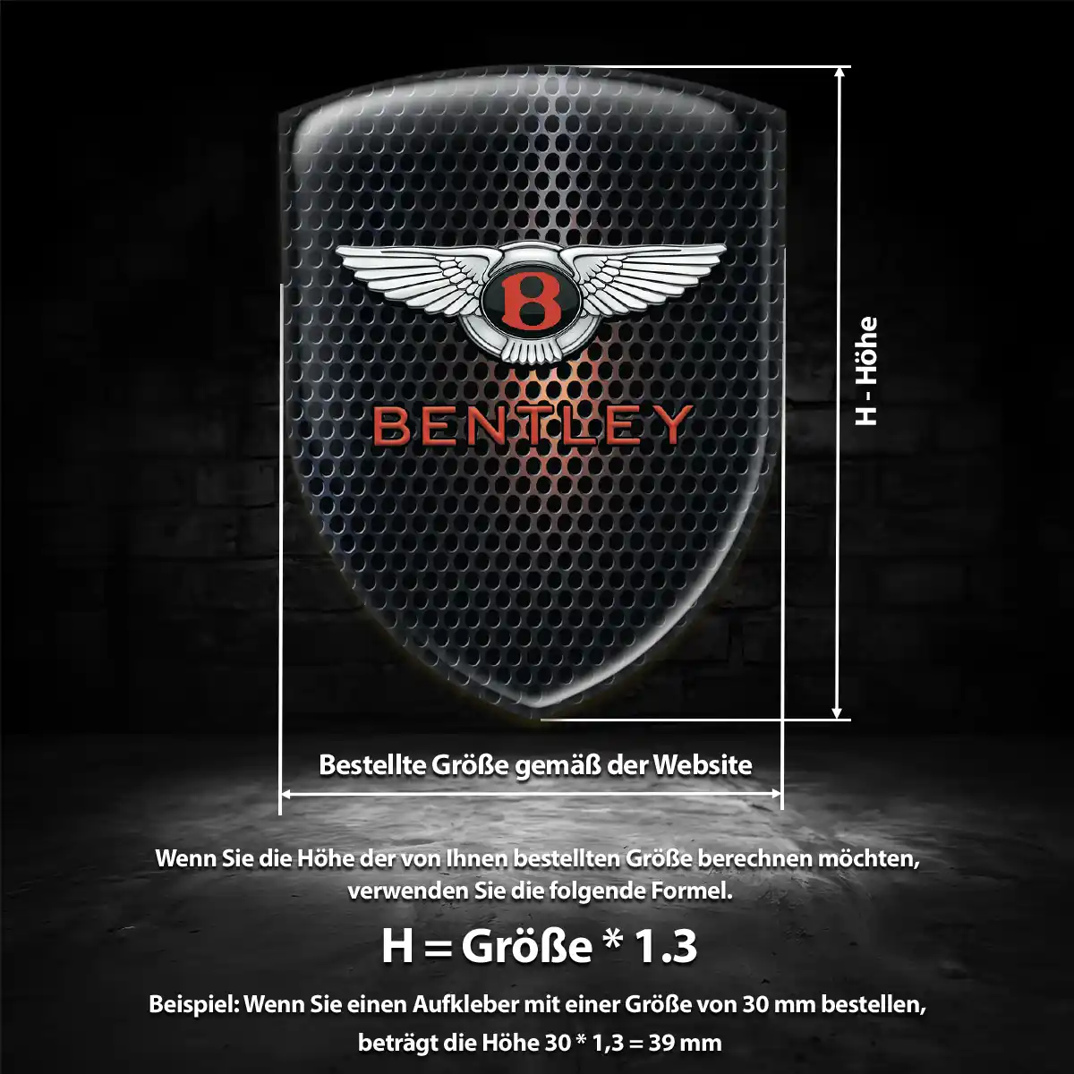 Bentley Wappen Emblem Auto Stilvolles Design