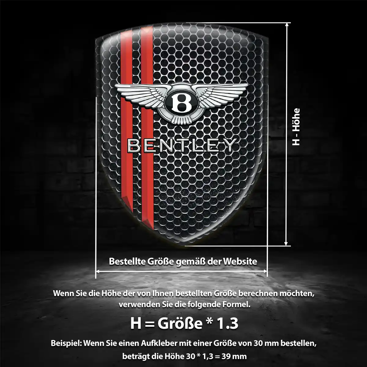 Bentley Wappen Emblem Edles Design