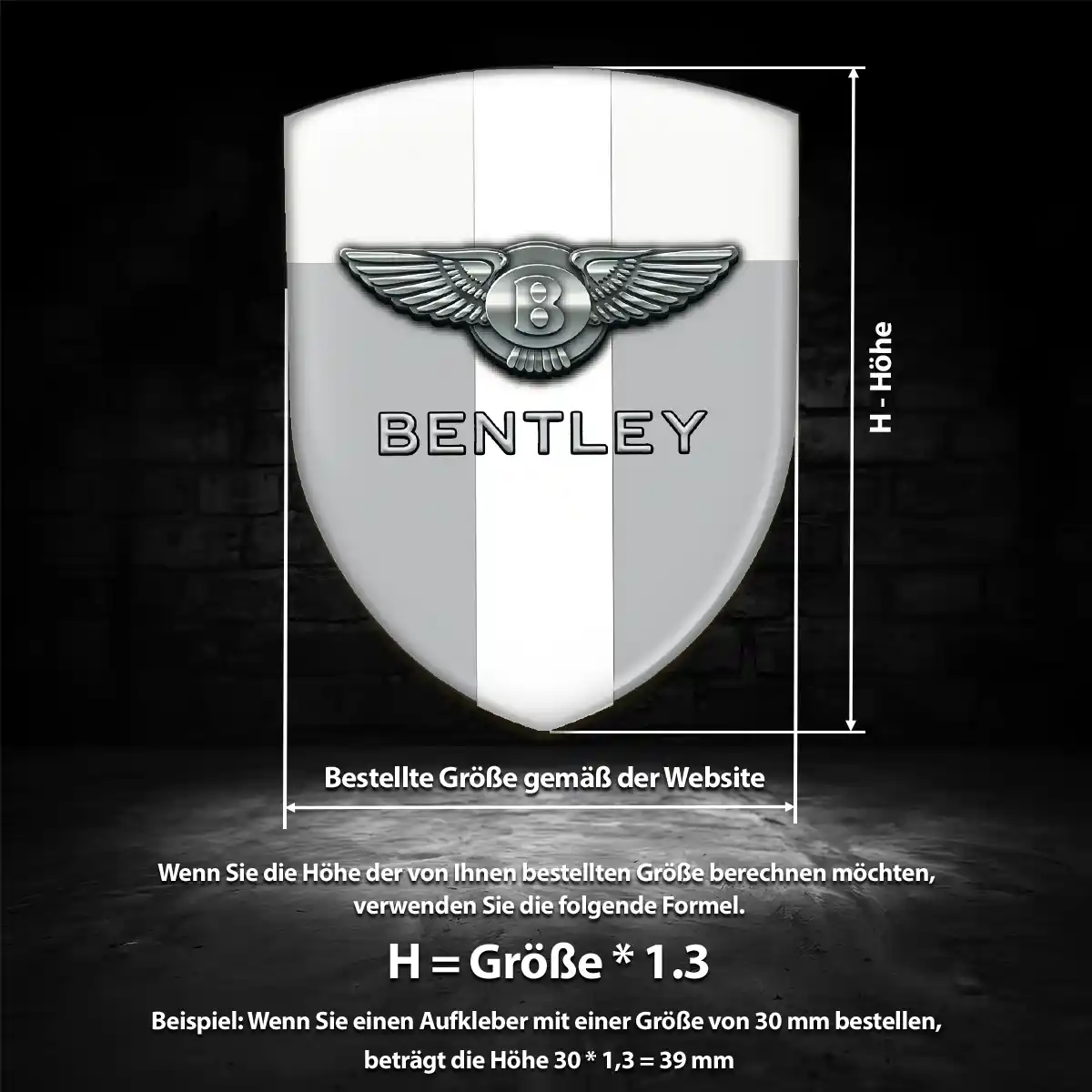 Bentley Wappen Emblem Elegantes Design