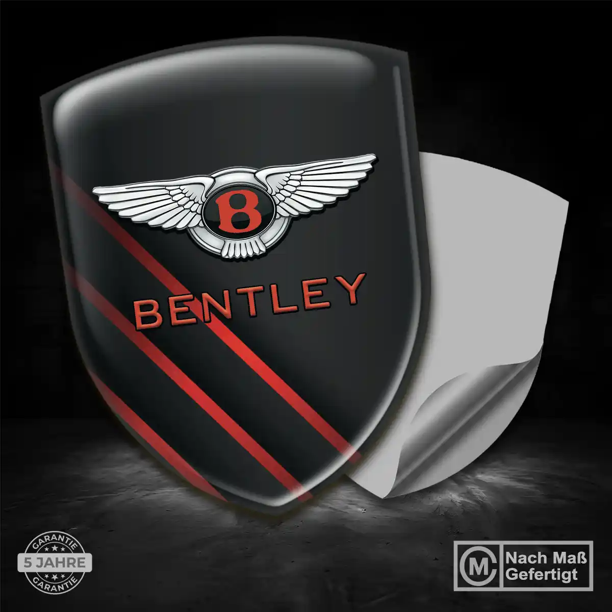 Bentley Wappen Emblem Interieurdesign