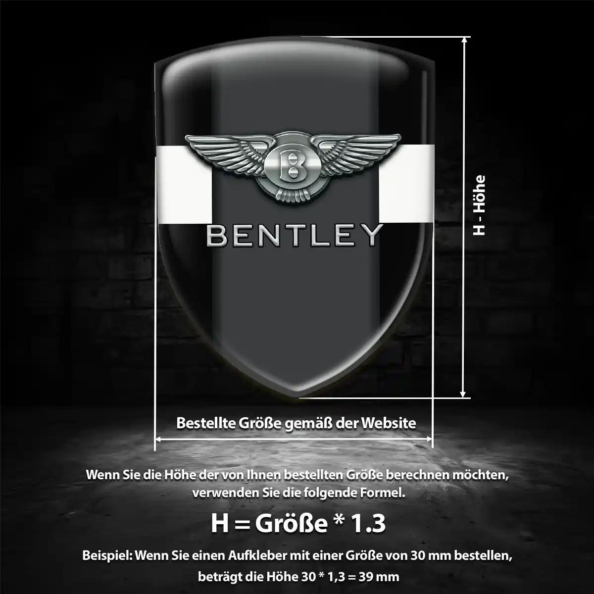 Bentley Wappen Emblem Limitierte Auflage